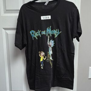 Rick and Morty Black Graphic T-shirt *NEW*